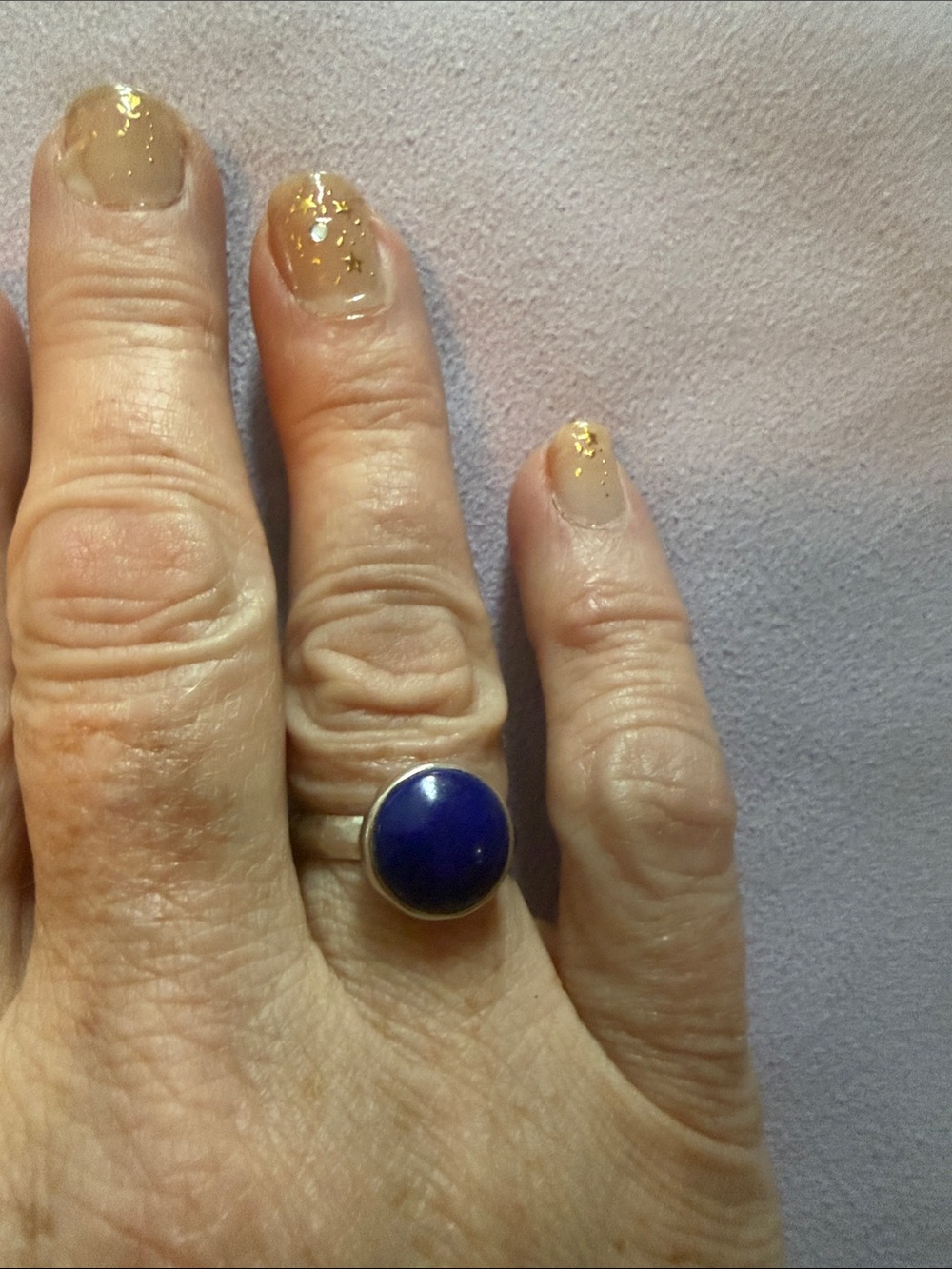 Silpada Deep Blue Lapis Lazuli Stone Dome Ring